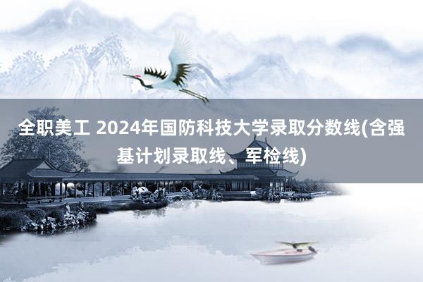 全职美工 2024年国防科技大学录取分数线(含强基计划录取线、军检线)